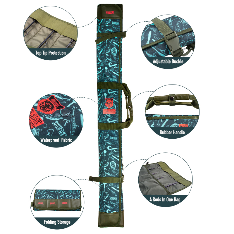 Fishing Rod Case - Torba na wędki KINGDOM, wodoodporny futerał