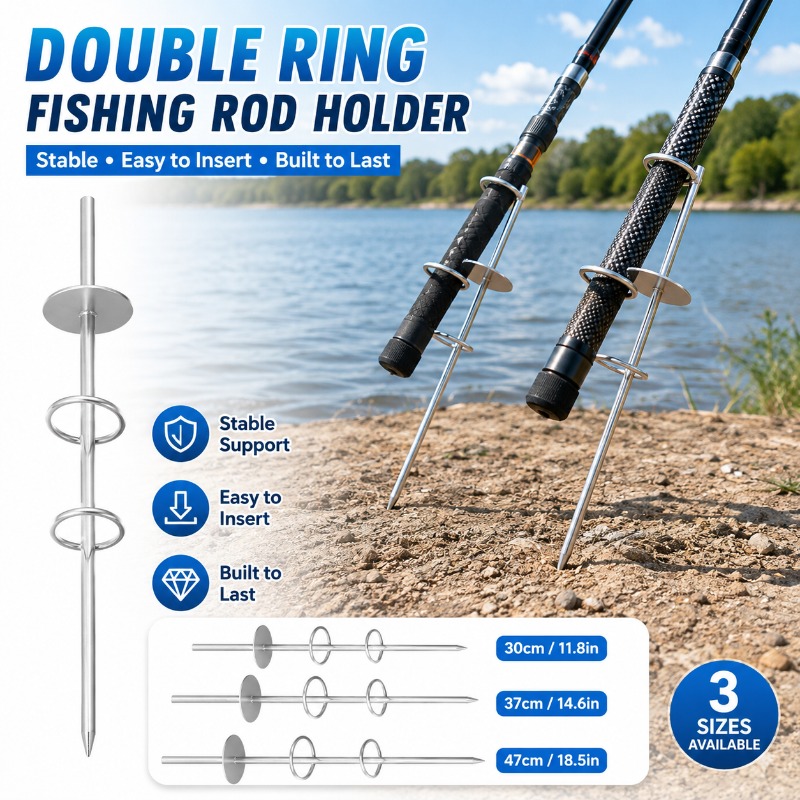 Fishing Rod Surf - Podwójny uchwyt na wędki z kolcem