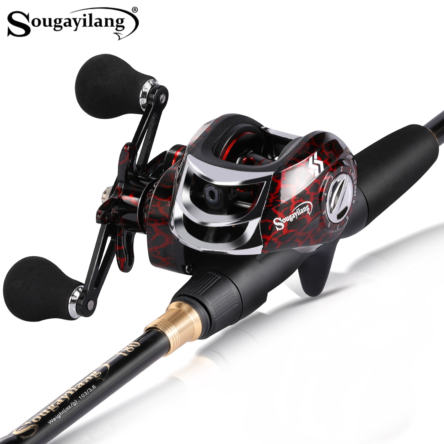 Fishing Rod Combo - Sougayilang 1.8-2.4m Zestaw wędkarski do rzucania,