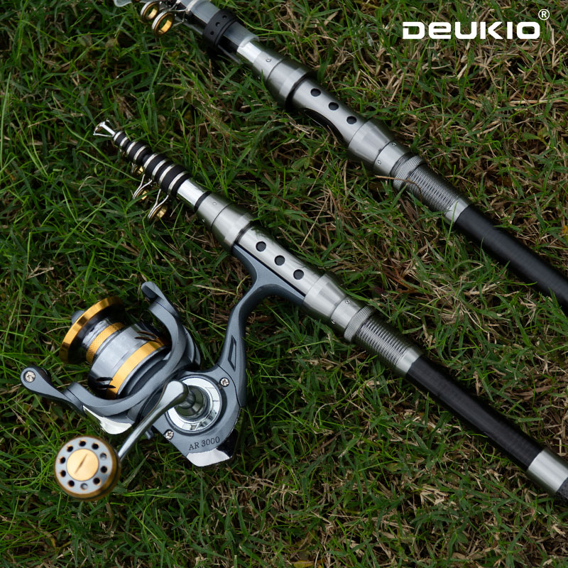 Fishing Rod Combo - Zestaw wędkarski DEUKIO: teleskopowa wędka i