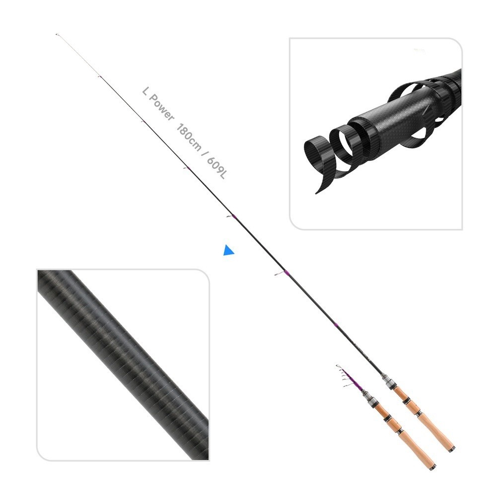 Fishing Rod Carbon Fiber - Wędka spinningowa 1.8M do BFS, dedykowana