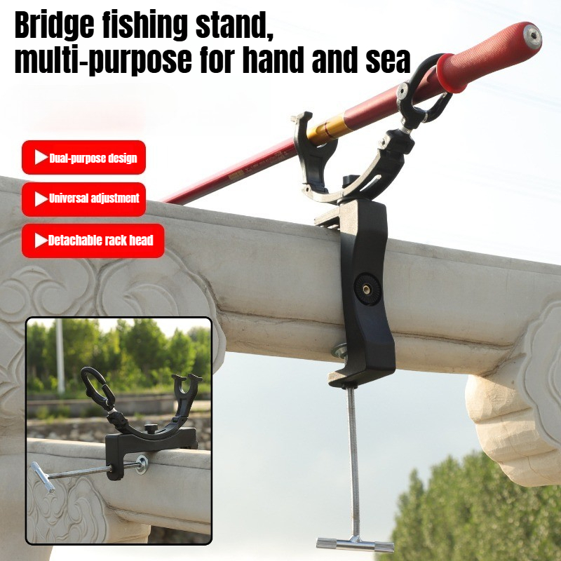 Fishing Rod Rack - 360 ° Obrotowy, regulowany, wytrzymały stojak