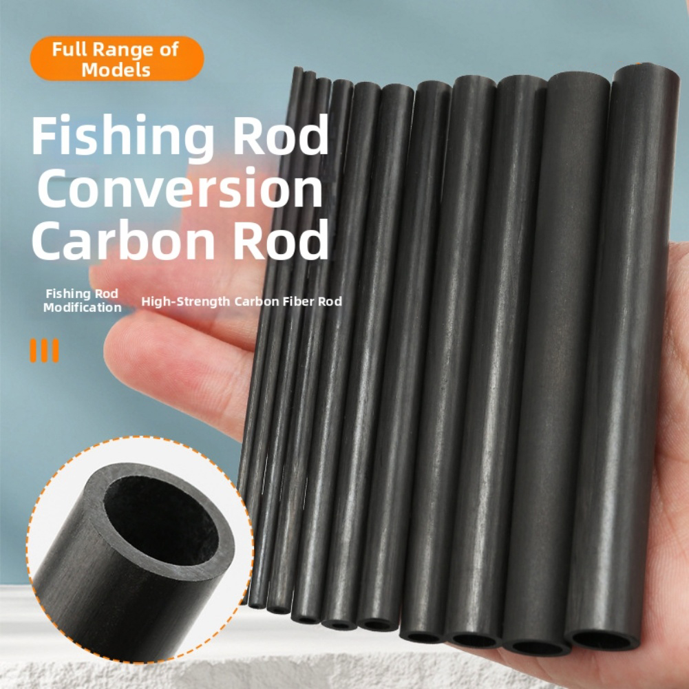 10cm czarna pusta rurka z włók – Fishing Rod Tip Replacement recenzja i cena