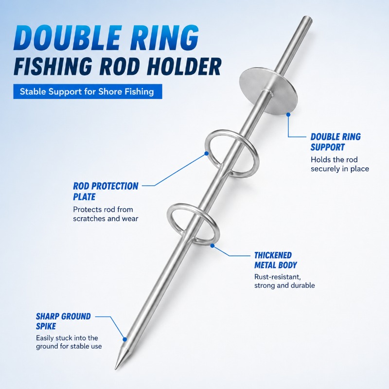 Podwójny uchwyt na wędki z kol – Fishing Rod Surf recenzja i cena