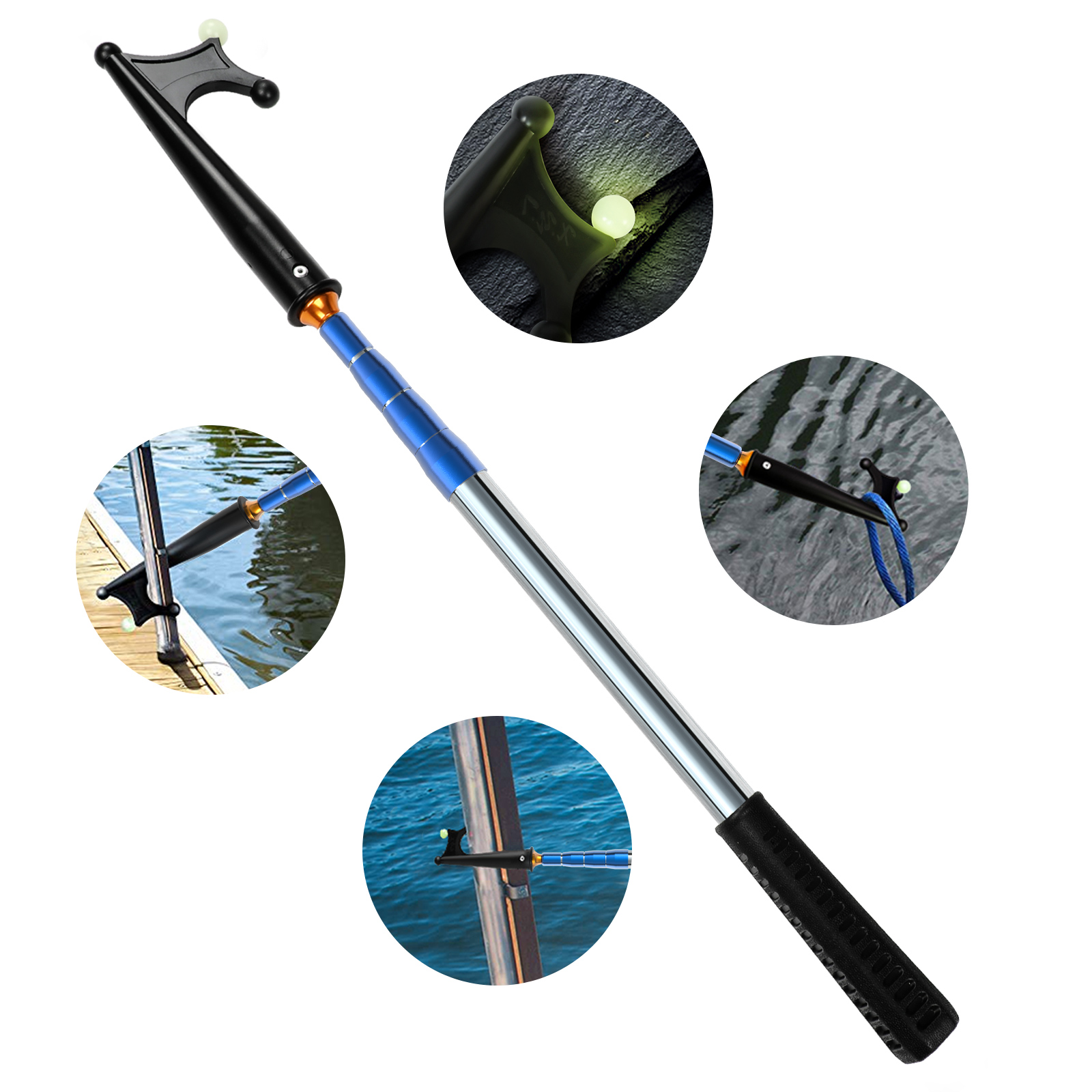 SANLIKE Wysuwany Świecący Hak  – Fishing Rod Boat recenzja i cena